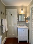 Second floor full bathroom with tub shower combo